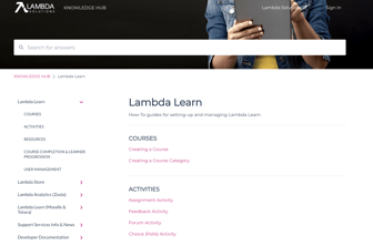 Lambda.learn