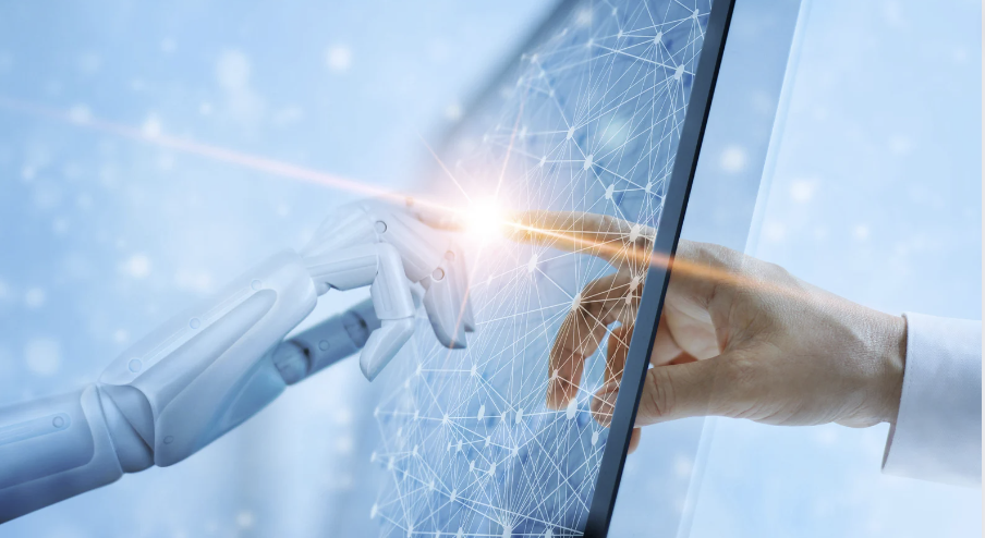Moodle going back to basics- robot touching human hand